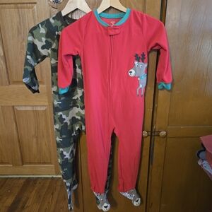 Carter's Reindeer And Camo Pajama Sets